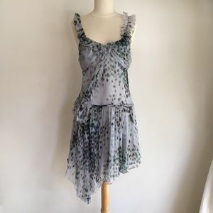 Leon Max silk chiffon party cocktail dress Sm🏠